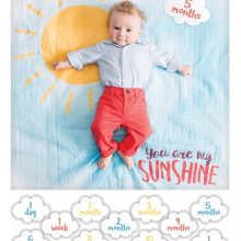 Swaddle-Blanket & Karten Set Sunshine