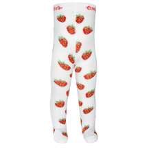 Strumpfhose Erdbeeren Allover Weiss