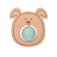 Teether “Ball” Wood/Silicone Little Chums Dog