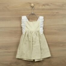 DRESS WITH LACE LINEN