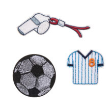 Textil-Sticker 3 Stk Fußball