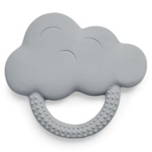 Beißring aus Naturkautschuk Cloud Storm Grey