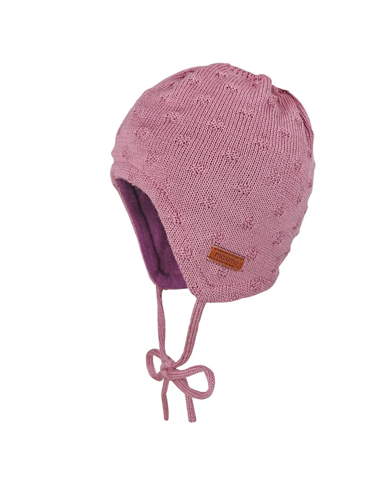 BABY GIRL-Mütze ausgenäht hellmauve