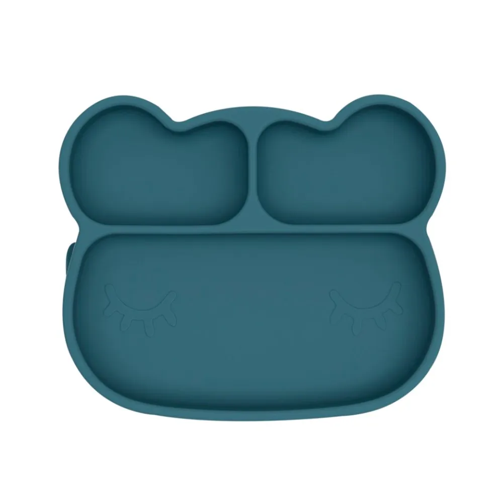 Bear stickie plate – blue dusk