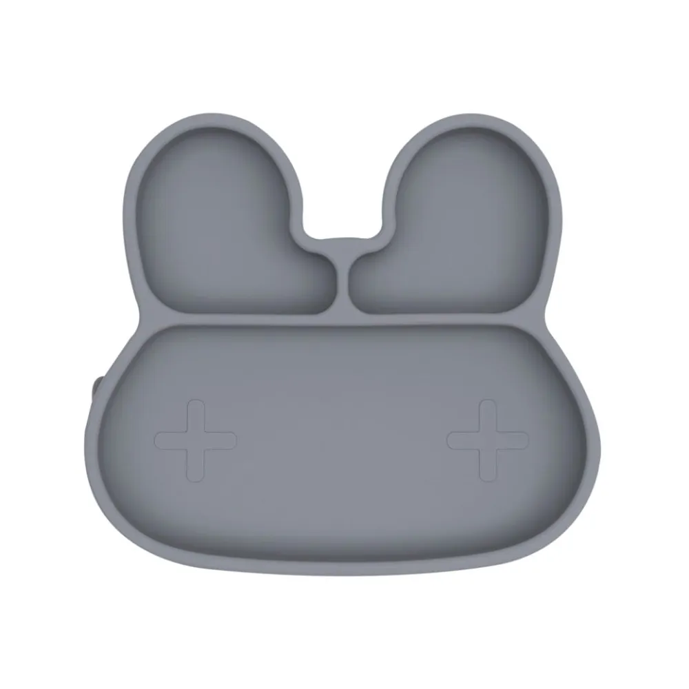 Bunny stickie plate – grey