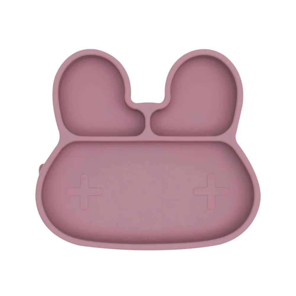 Bunny stickie plate – dusty rose